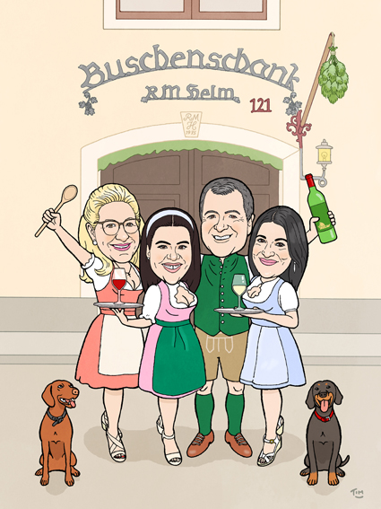 Karikatur zeichnen lassen als Geschenk für die Familie