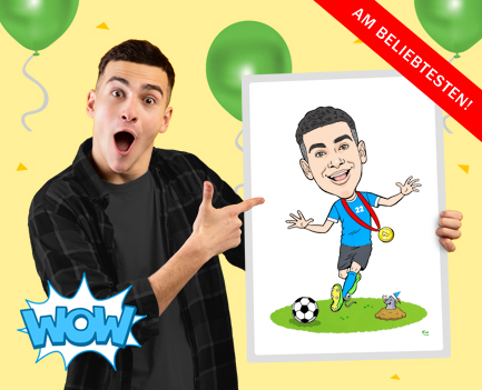 Karikatur zeichnen lassen als Geschenk zum 70. Geburtstag