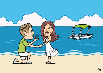 Geschenkidee zum Valentinstag: Pärchen-Portrait